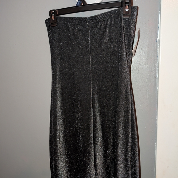 City Triangles Shimmering Black Mini Tube Body Con Dress - Picture 3 of 6